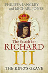 book cover with crown and old portrait of The Search for Richard III
